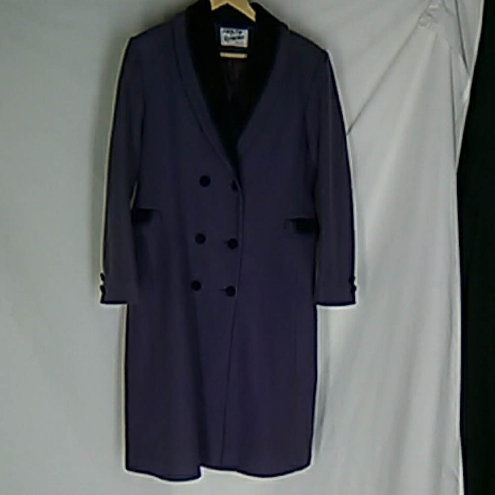 Rothschilds Girl's Wool & Velvet Winter Coat 14